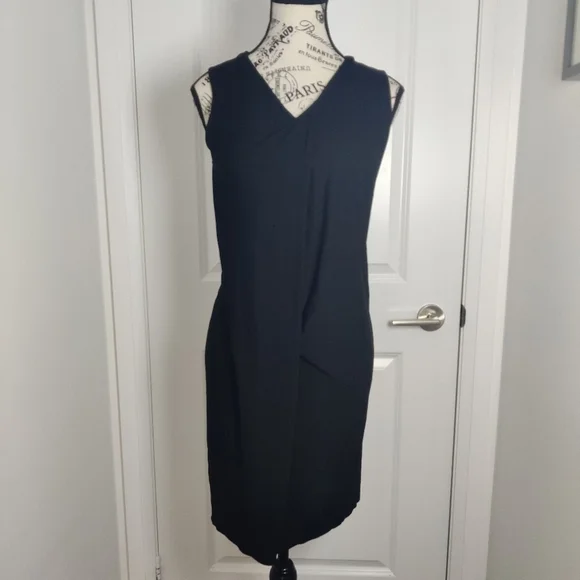 AllSaints Adela Adi Black Sheath Midi Dress – Size US 4 - Picture 2 of 8